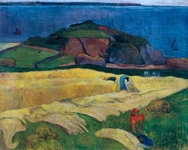 Die Ernte am Meer: Le Pouldu from Paul Gauguin