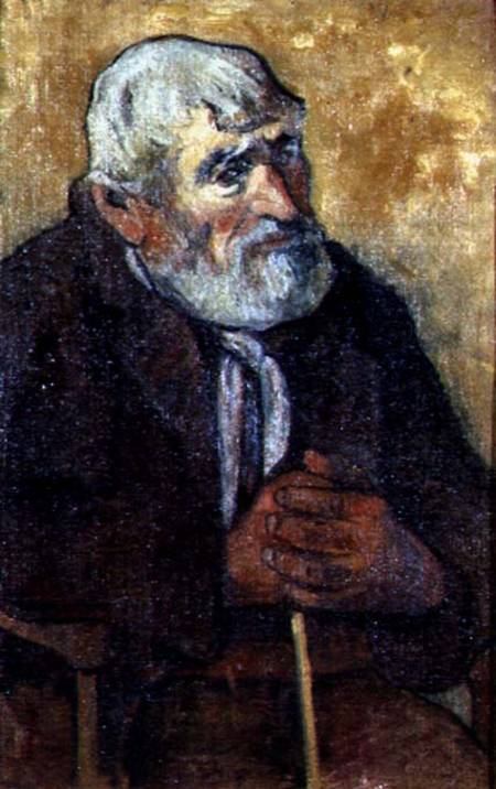 Portrait of an Old Man with a Stick from Paul Gauguin