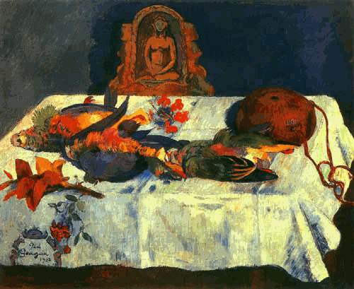 Still life with parrot from Paul Gauguin