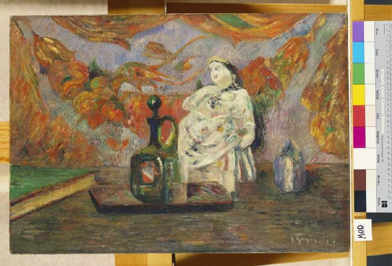 Stillleben mit Keramikfigur. from Paul Gauguin