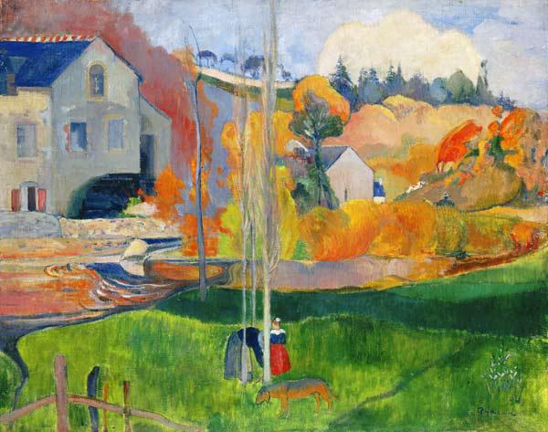 Landscape in Brittany. The David Mill