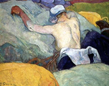 Woman in the Hay from Paul Gauguin
