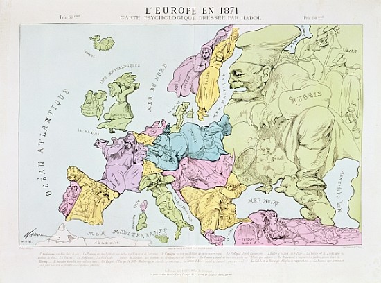 L''Europe en 1871 from Paul Hadol