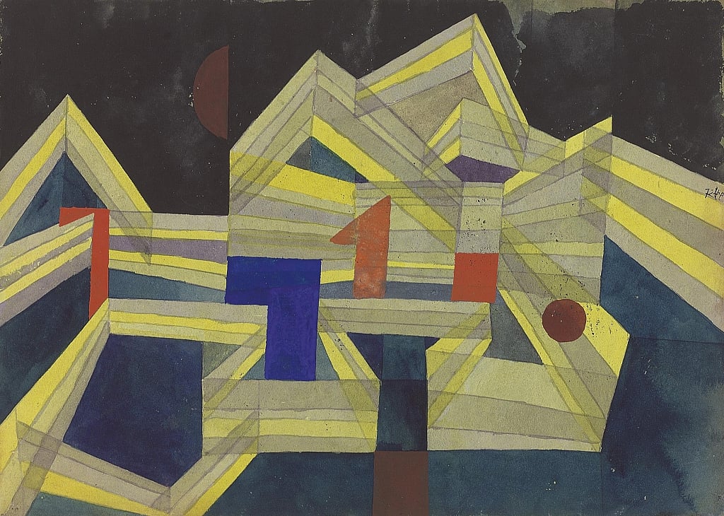Architektur, transparent-strukturell from Paul Klee