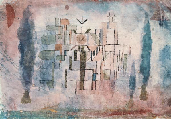 Monument on a cemetery from Paul Klee