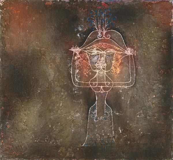 The singer of the funny opera from Paul Klee
