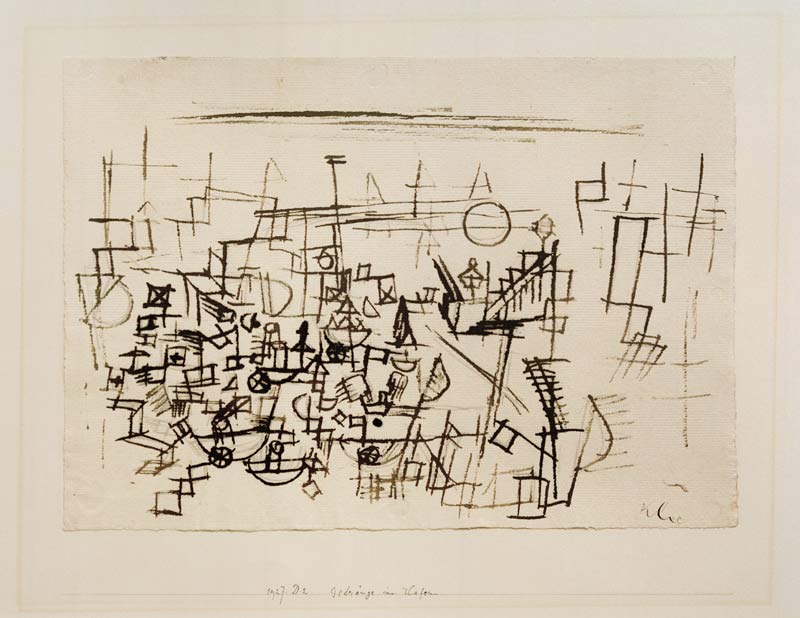Gedraenge im Hafen, from Paul Klee