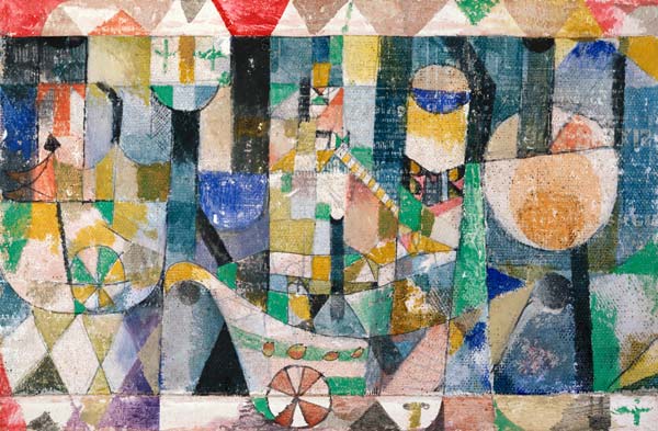 Port picture (paddle-steamer) from Paul Klee