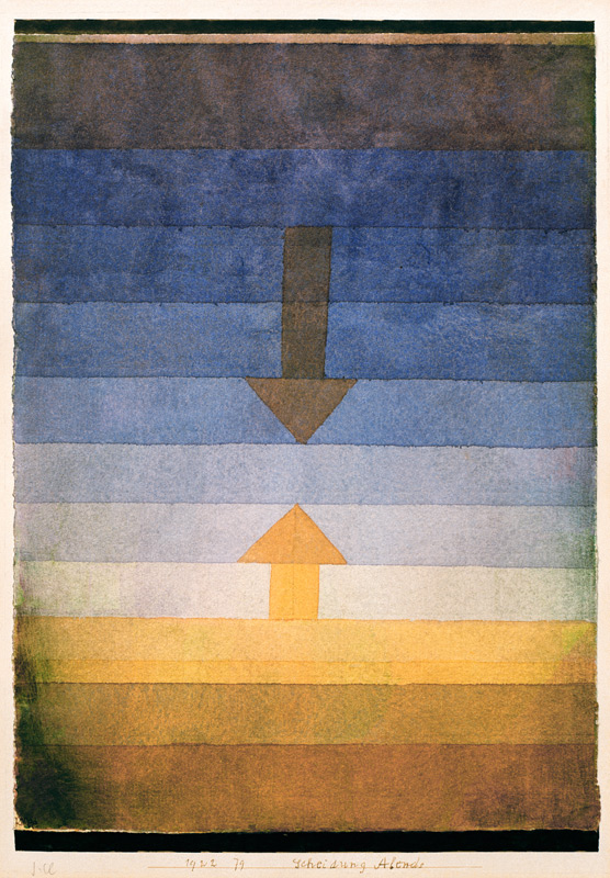 Scheidung Abends, 1922, 79. from Paul Klee