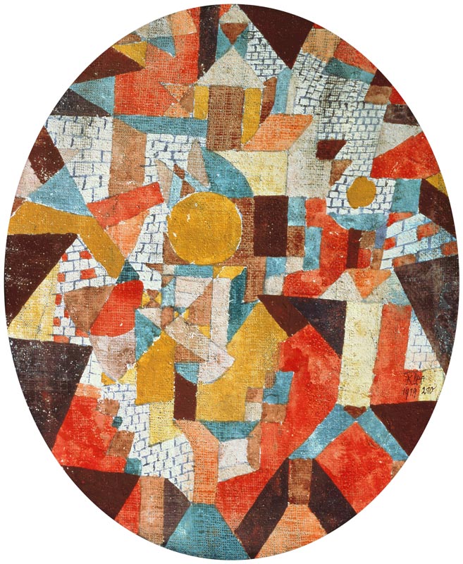 Full moon within walls from Paul Klee