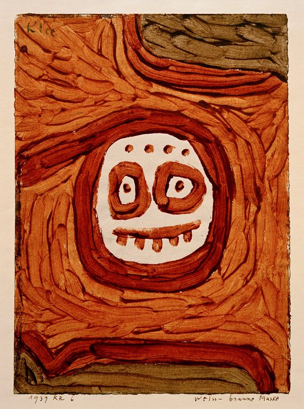 White-brown mask, 1939, 806. from Paul Klee