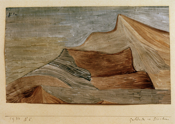 Gelaende im Sueden, 1933.65. from Paul Klee
