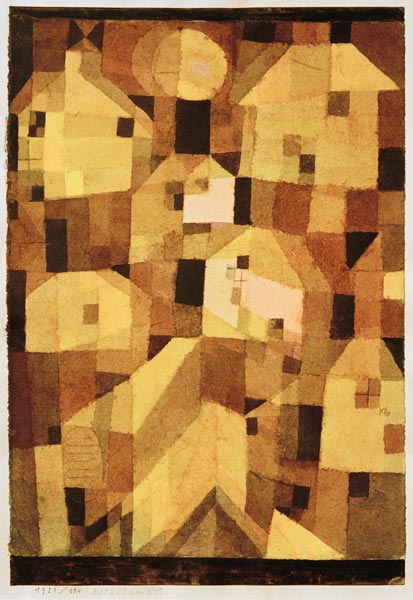 Herbstlicher Ort (Ansteigende Haeuser) from Paul Klee