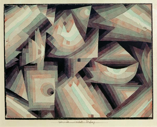 Kristall-Stufung, 1921, 88. from Paul Klee