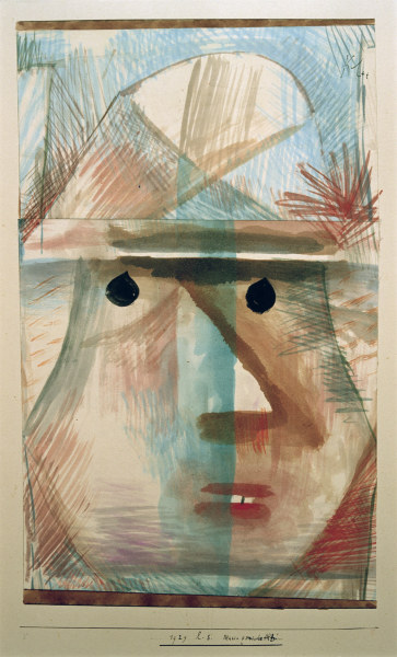 Maske komische Alte, from Paul Klee