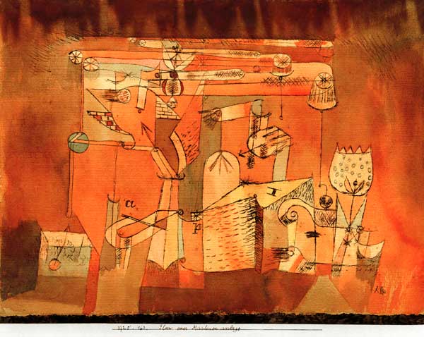 Plan einer Maschinenanlage, from Paul Klee