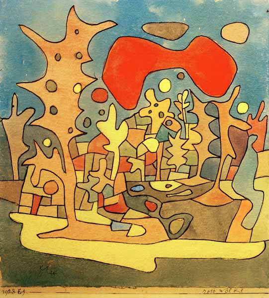 Rote Wolke, 1928. from Paul Klee