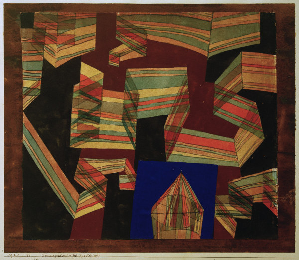 Transparent-perspectivisch, 1921, 55. from Paul Klee