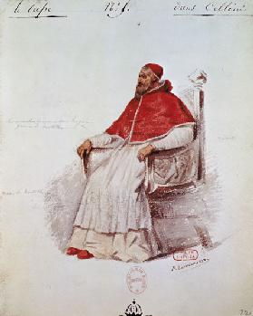 Costume design for the Pope Clement VII in 'Benvenuto Cellini' by Hector Berlioz (1803-69)