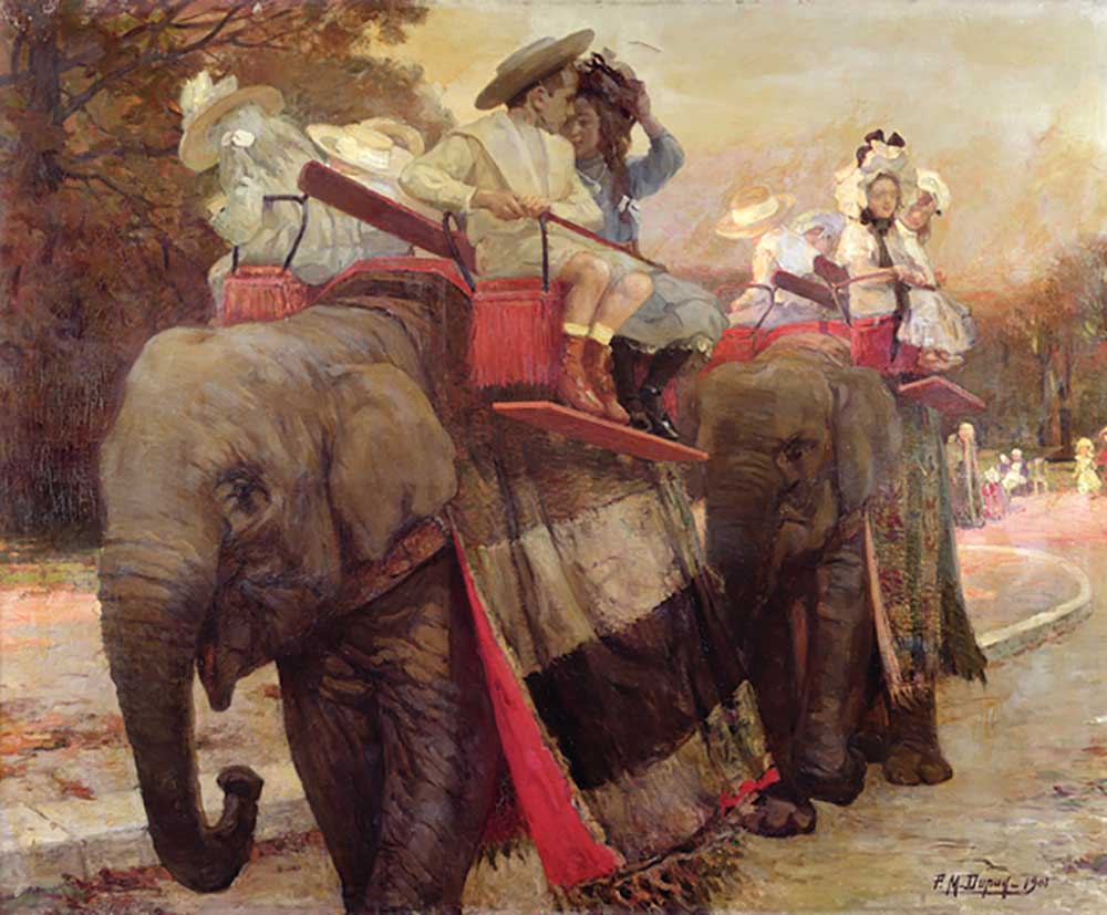 The Elephants in the Jardin dAcclimatation, 1901 from Paul Michel Dupuy
