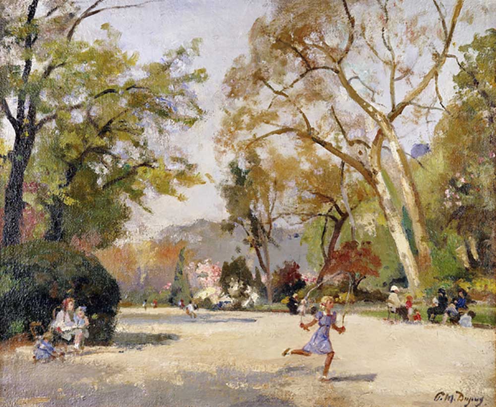 Children in Parc Monceau; Enfants au Parc Monceau, from Paul Michel Dupuy