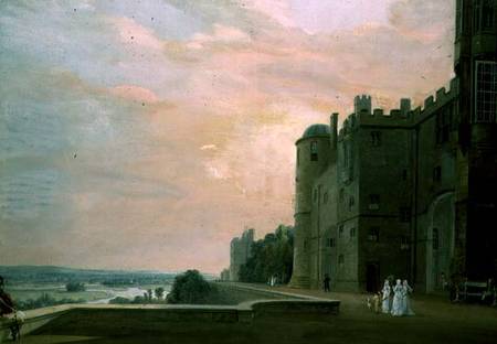 Windsor Castle: North Terrace from Paul Sandby
