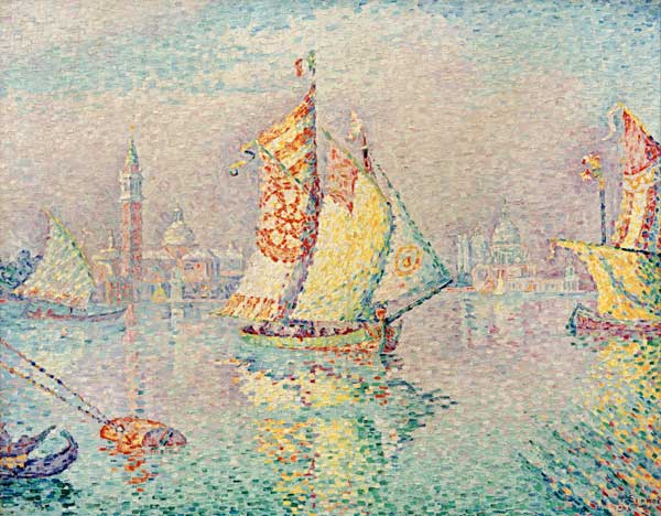 The Yellow Sail, Venice, 1904 (oil on canvas) from Paul Signac