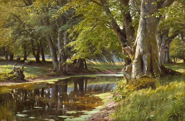 Summer's Day at the Forest Stream from Peder Moensted