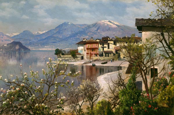 Spring on Lake Como from Peder Moensted