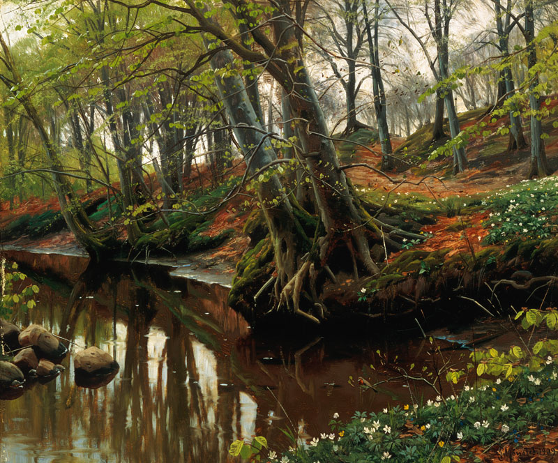 Spring day at the Waldesrand. from Peder Moensted