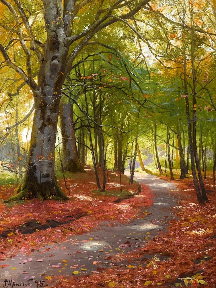 Sunny Autumn Day in the Forest from Peder Moensted