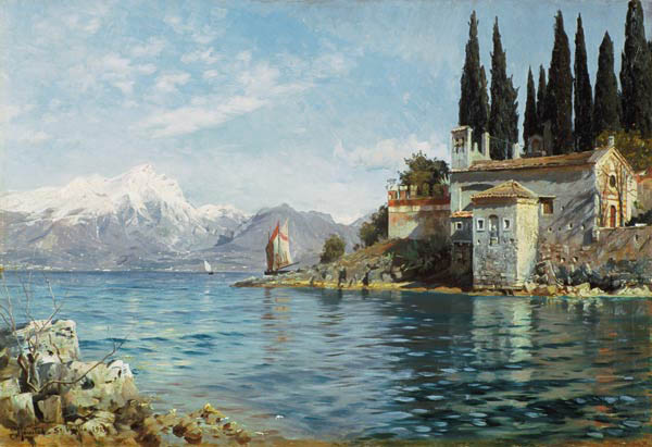 St. Vigilio at Lake Garda from Peder Moensted