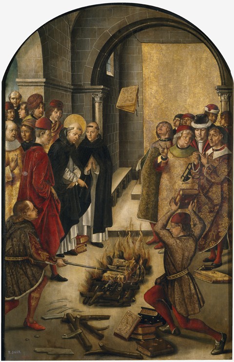 The Disputation between Saint Dominic and the Albigensians from Pedro Berruguete