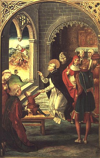 St. Dominic Resurrects a Young Boy from Pedro Berruguete