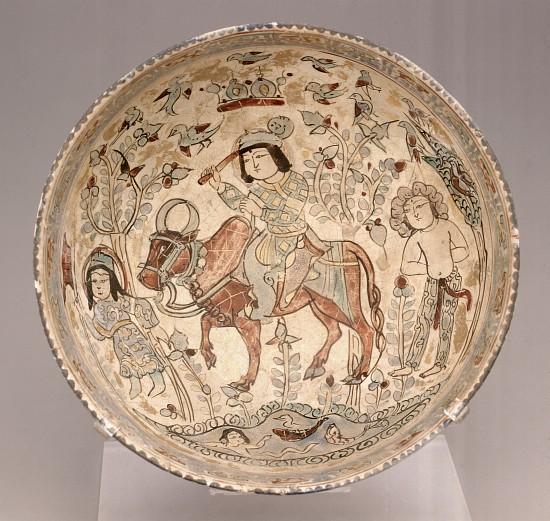 Mina'i Bowl, early 13th century from Persian School