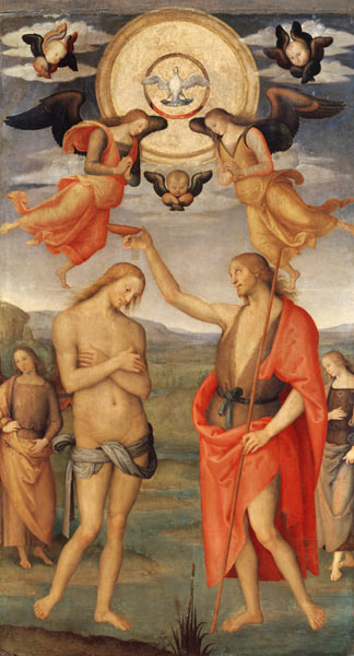Perugino / Baptism of Christ / C15th from Perugino (eigentl. Pierto di Cristoforo Vanucci)