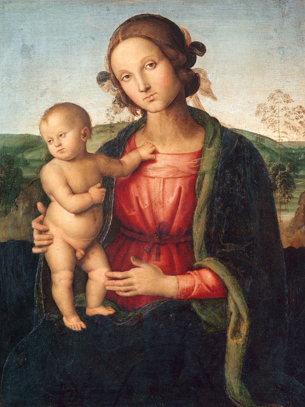 Perugino / Mary with child from Perugino (eigentl. Pierto di Cristoforo Vanucci)