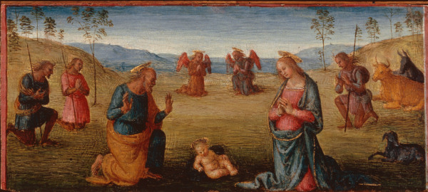 Adoration of the Child / Perugino from Perugino (eigentl. Pierto di Cristoforo Vanucci)
