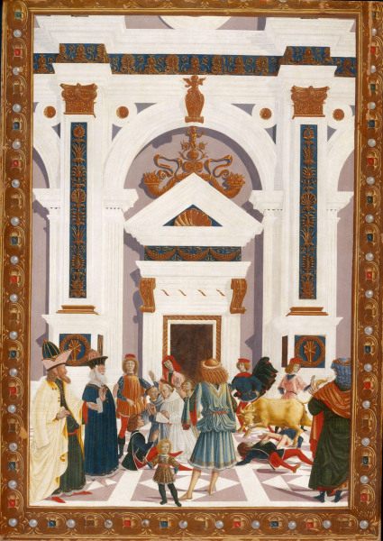Miracle of St.Bernard / Perugino from Perugino (eigentl. Pierto di Cristoforo Vanucci)
