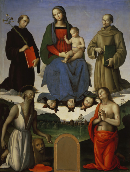 P.Perugino / Mary with Child & Saints from Perugino (eigentl. Pierto di Cristoforo Vanucci)