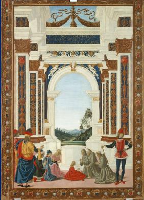 Miracle of St.Bernard / Perugino