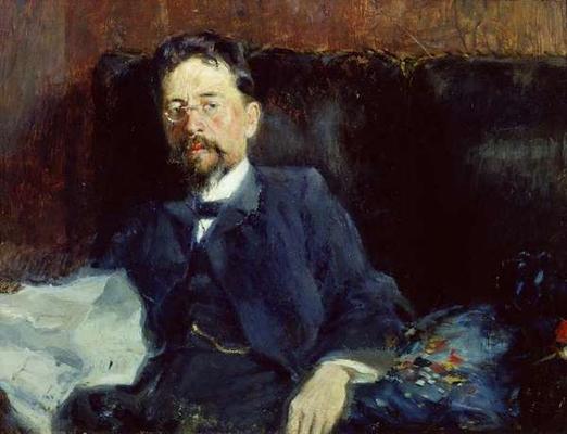 Portrait of Anton Chekhov (1860-1904) 1902 (oil on canvas) from Peter Alexandrovich Nilus
