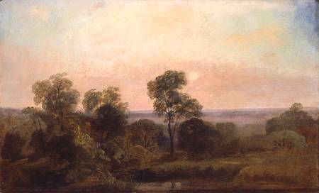 Wooded Landscape at Dusk from Peter de Wint