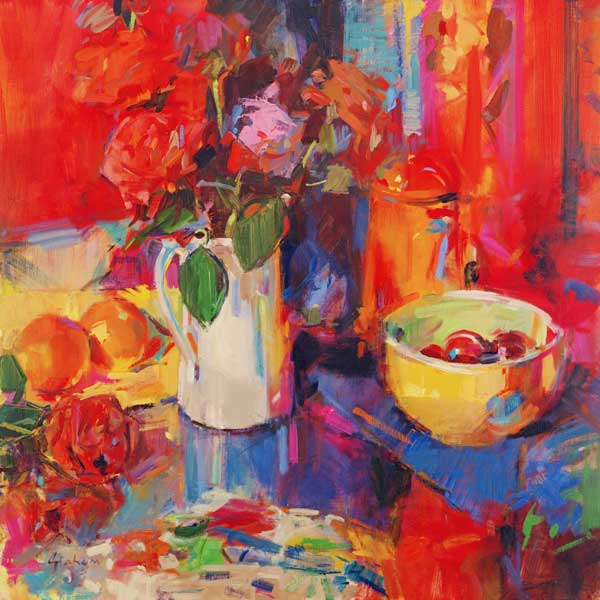 Candy Roses (oil on canvas)  from Peter  Graham
