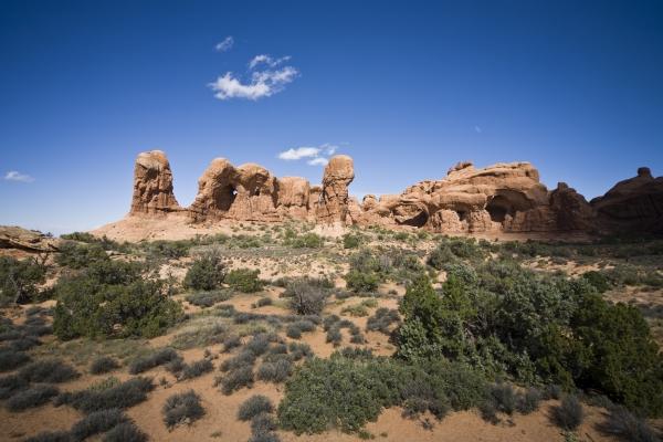 Double Arch Arches National Park Utah US from Peter Mautsch