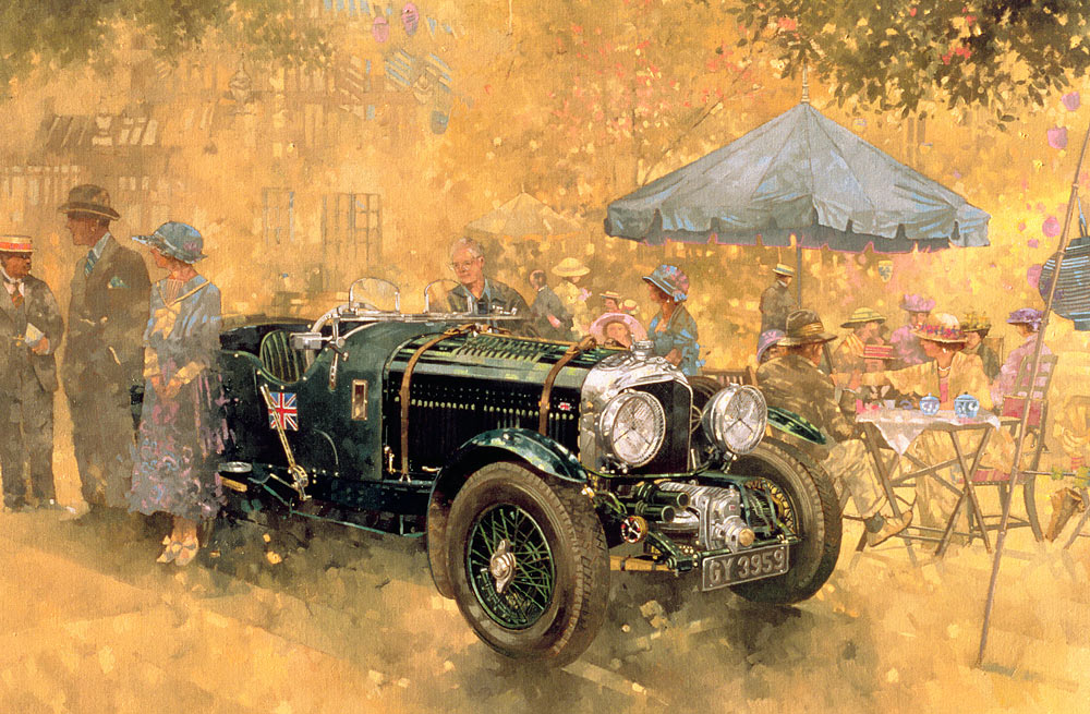 Garden Party with the Bentley (oil on canvas)  from Peter  Miller