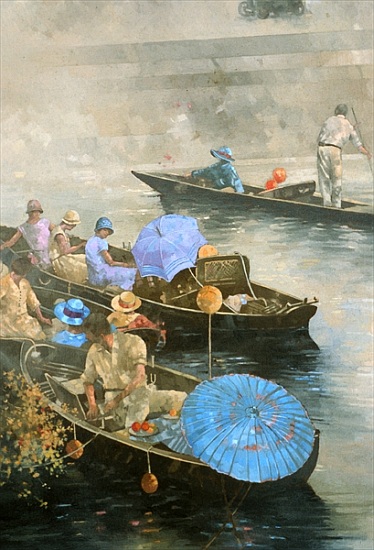 Punts on the Wey at Brooklands from Peter  Miller