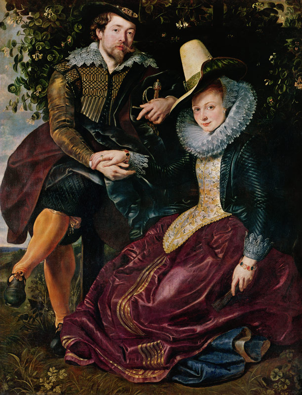 The Artist and His First Wife, Isabella Brant, in the Honeysuckle Bower from Peter Paul Rubens
