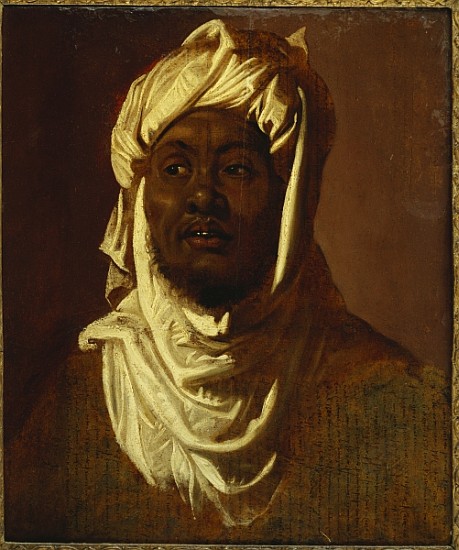 An African Wearing a Turban - a Sketch (oil on paper laid down on panel) from Peter Paul Rubens