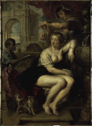 Bathseba am Springbrunnen, den Brief Davids erhaltend from Peter Paul Rubens